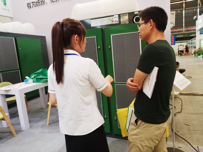 品牌实力,萨震参展上海国际纺织设备展览会。