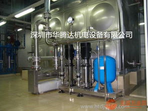 厂家直销恒压供水系统,不锈钢水箱定制安装
